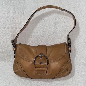 RARE HTF Coach Soho 9247 British Tan Y2K Hobo Shoulder Bag